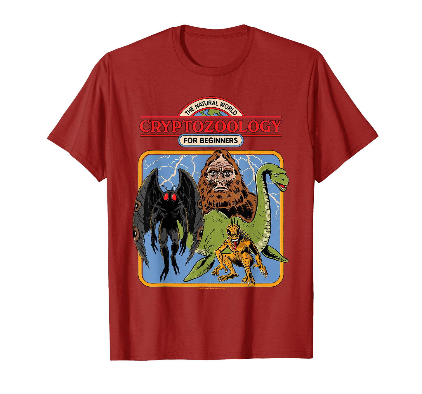 Cryptozoology for Beginners Retro Vintage Funny Adult Humor T-Shirt