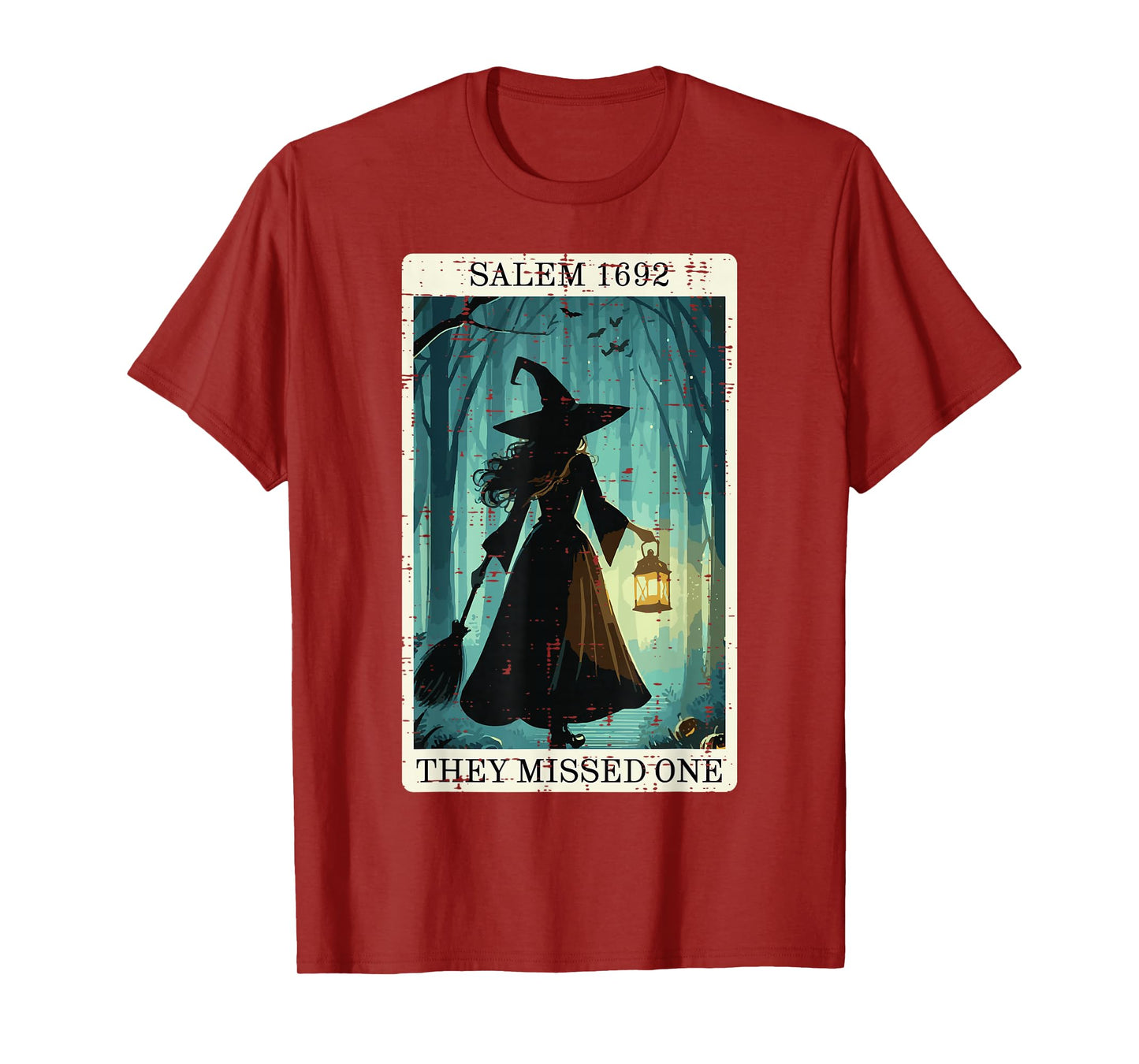 Halloween Witch Card Salem 1692 Costume Women Girls Kids T-Shirt