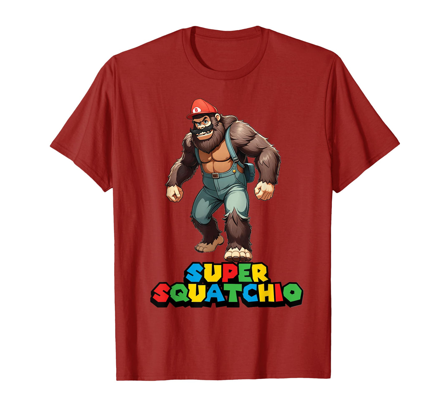 cute sasquatch Bigfoot Gamer Gaming kids boys girls toddler T-Shirt