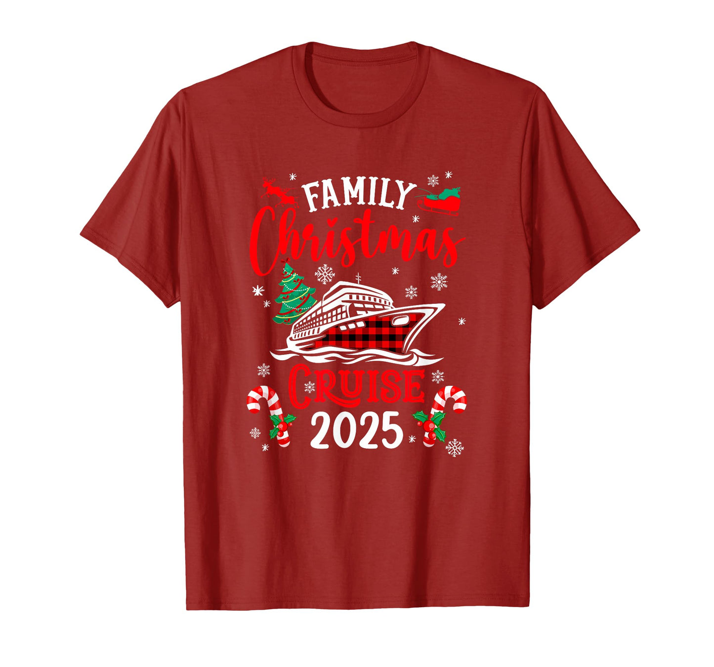 Family Christmas Cruise 2025 Family Matching Merry Christmas T-Shirt