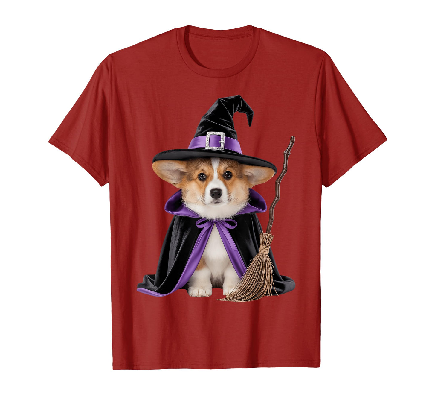 Corgi Witch Halloween T-Shirt