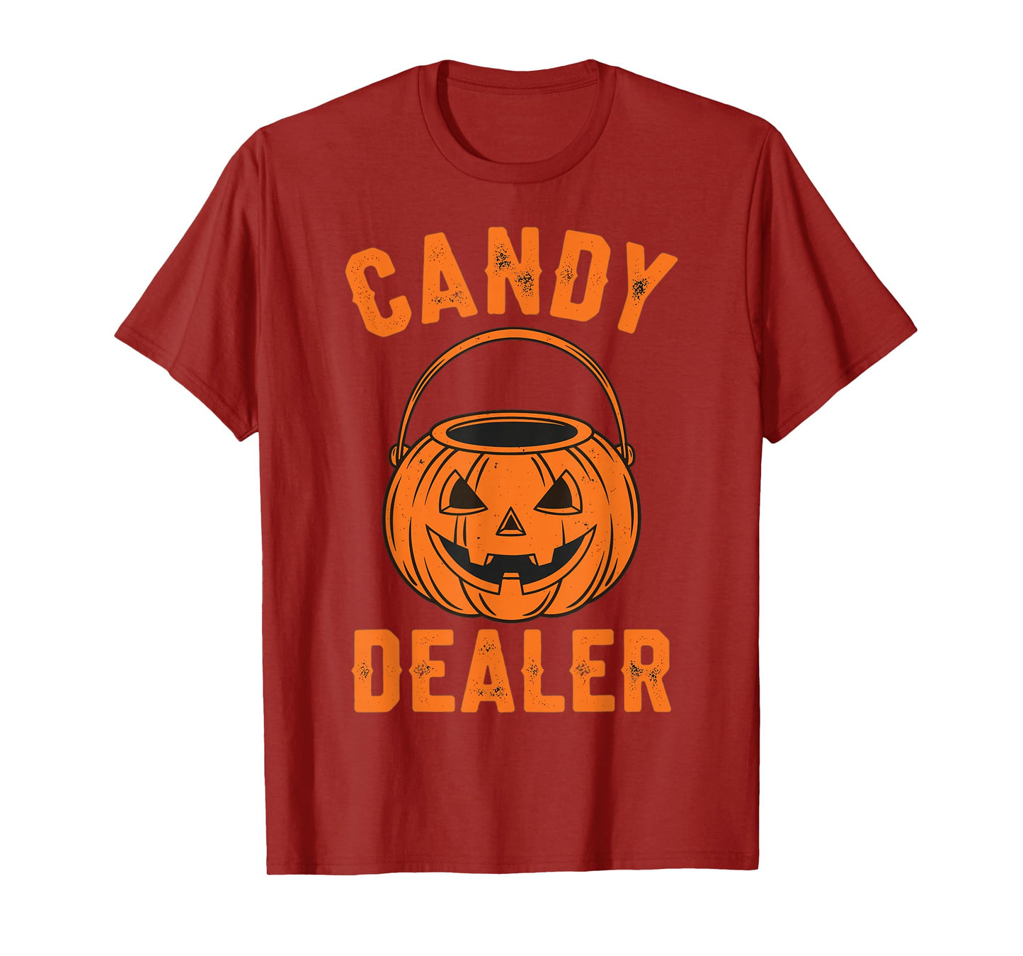 Halloween Candy Dealer Pumpkin Basket Funny T-Shirt