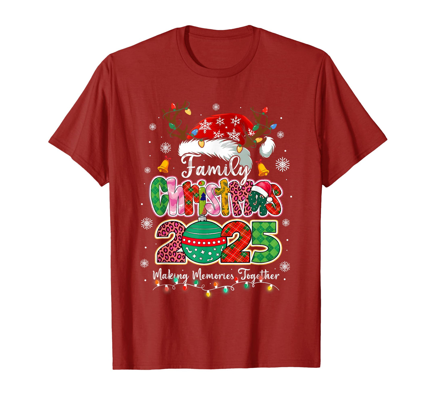 Family Christmas 2025 Matching Outfit Xmas Squad Santa T-Shirt