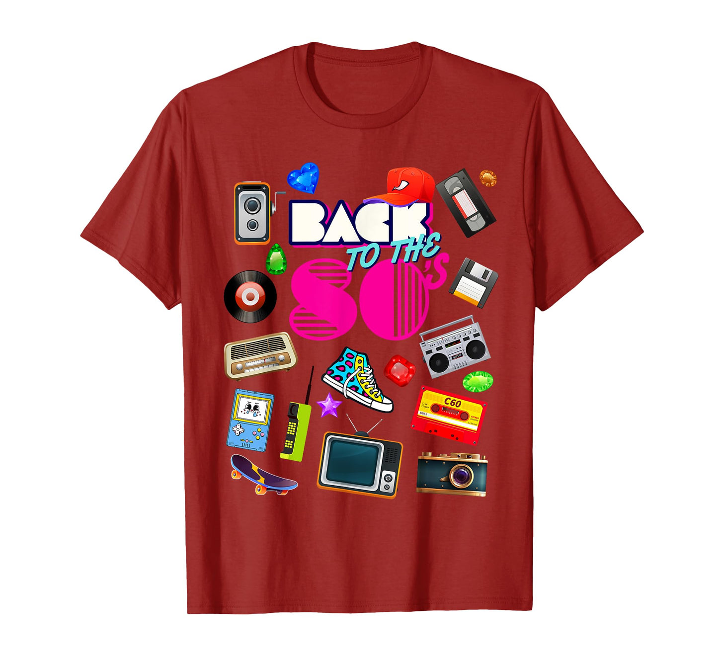 Back To 80's Tees Vintage Retro I Love 80's Graphic Design T-Shirt
