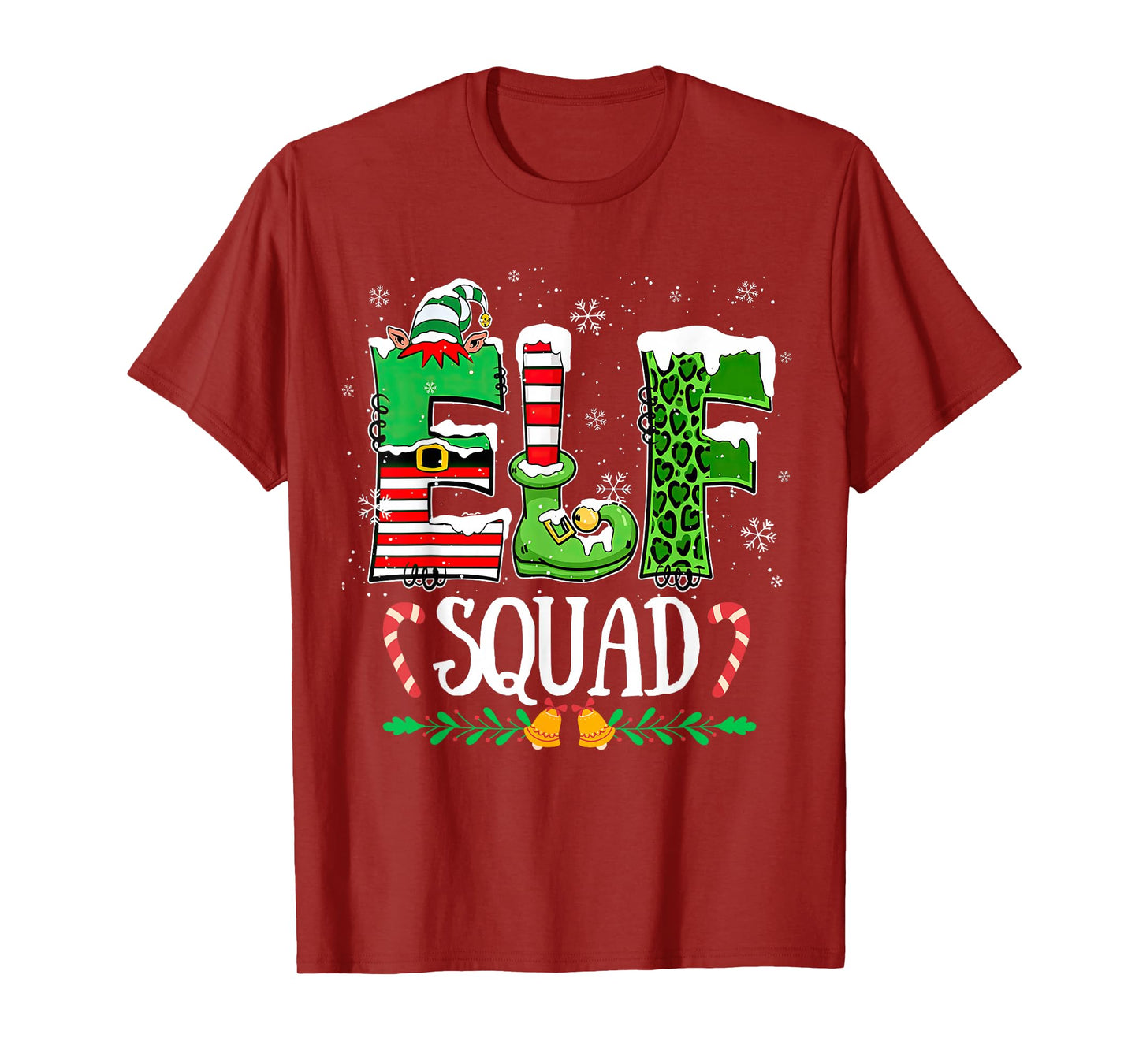 Elf Family Christmas Shirt Matching Pajamas Xmas Elf Squad T-Shirt