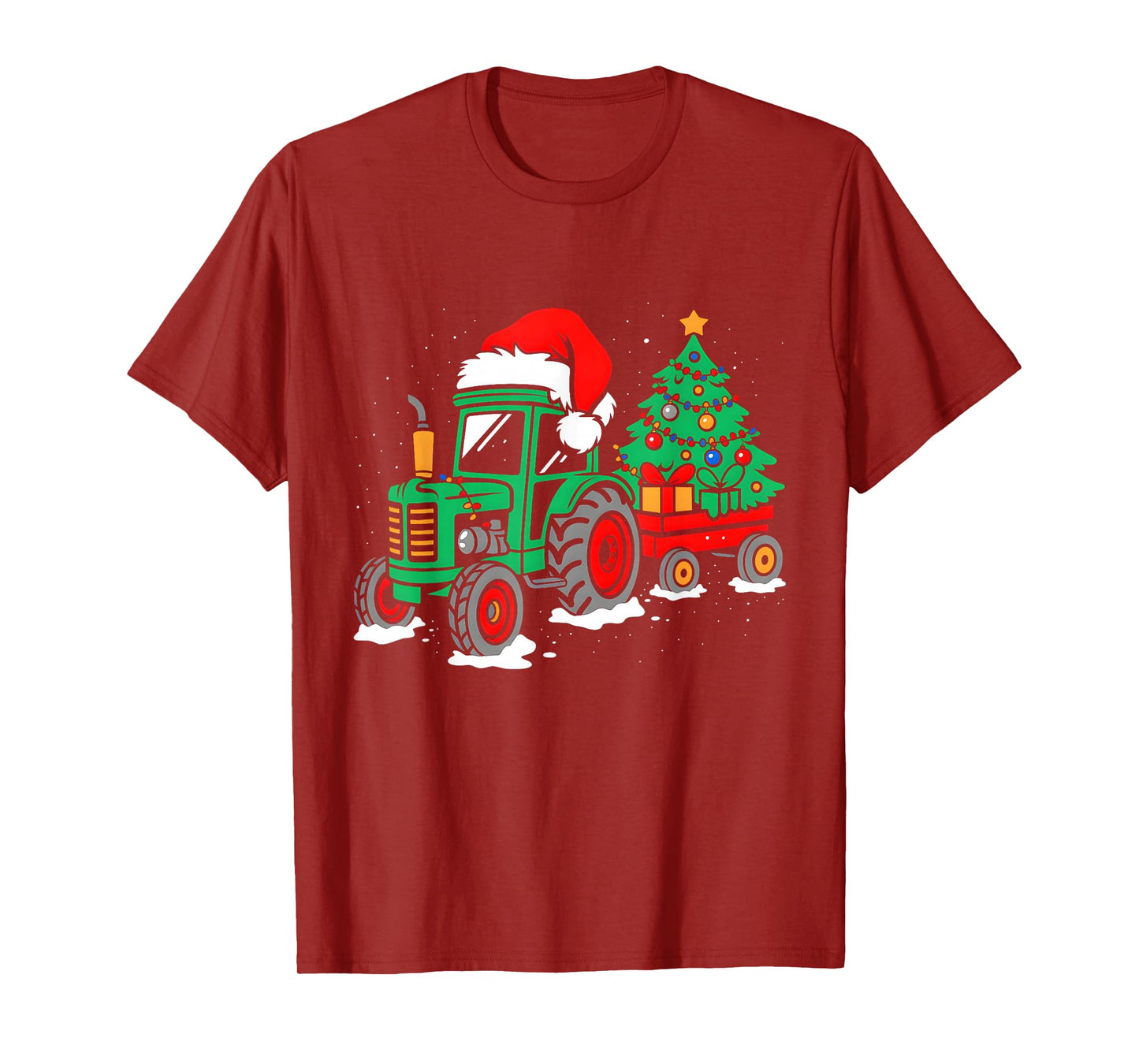 Funny Christmas Tractor Santa Xmas Squad Farm Truck Farmer T-Shirt