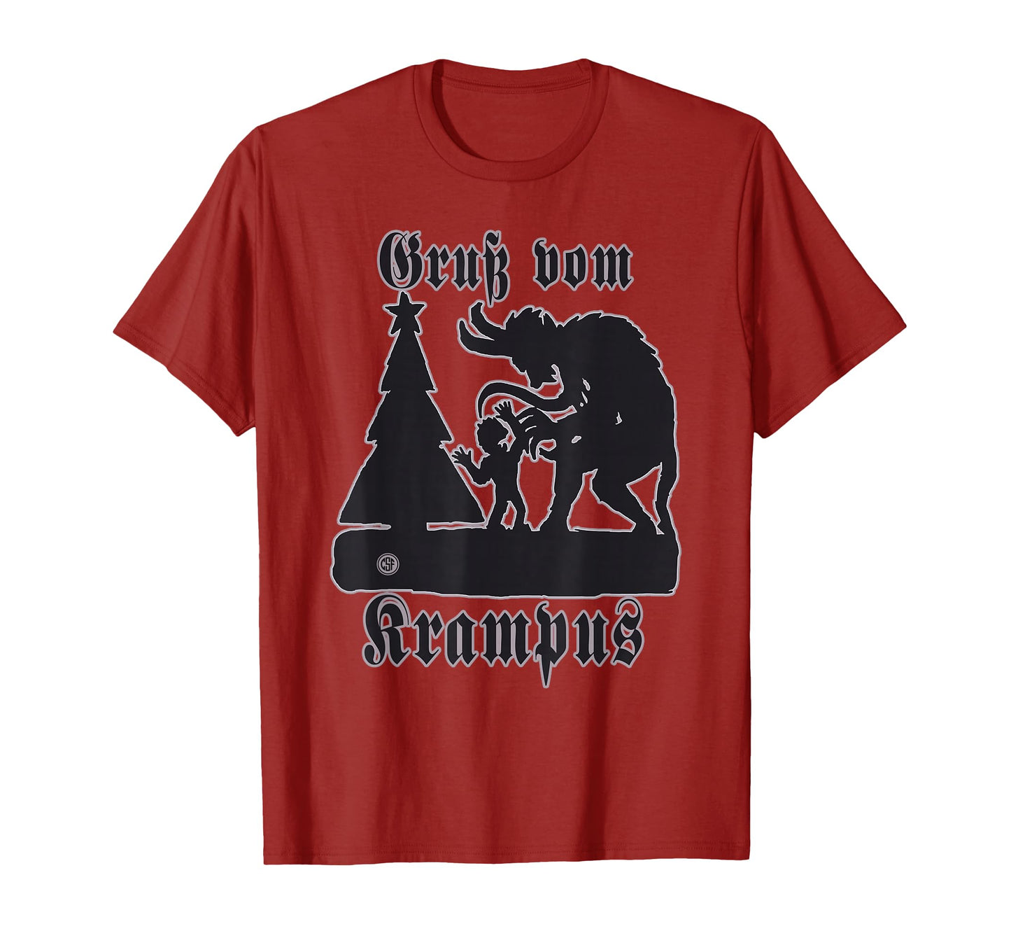Greeting from Krampus Christmas Legend Figure T-Shirt