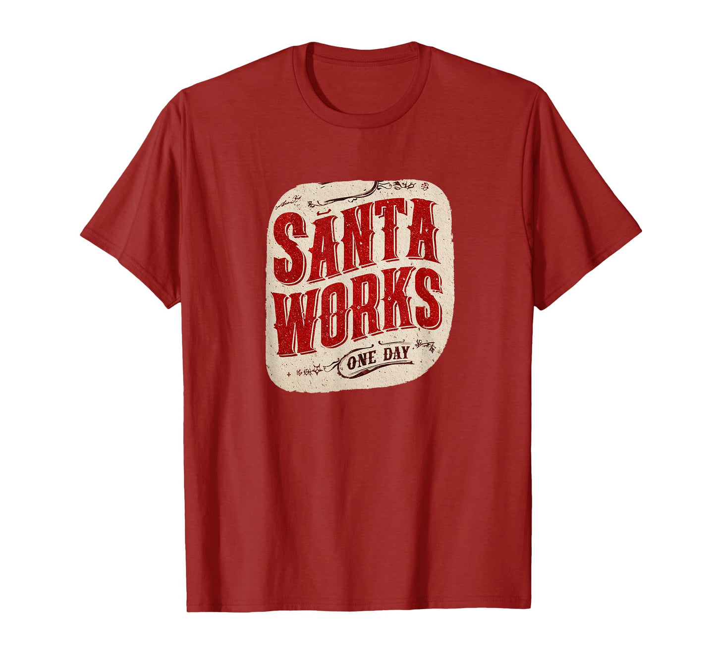 Santa Works One Day Speech Costume T-Shirt