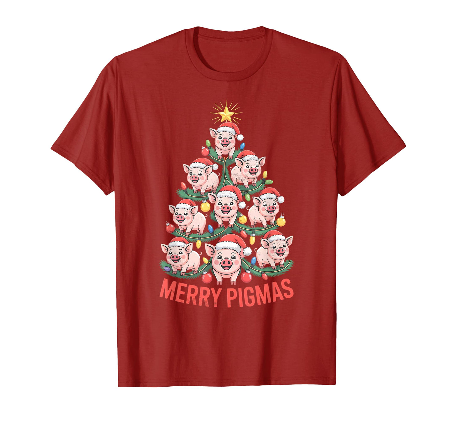 Pig Christmas Tree T-Shirt