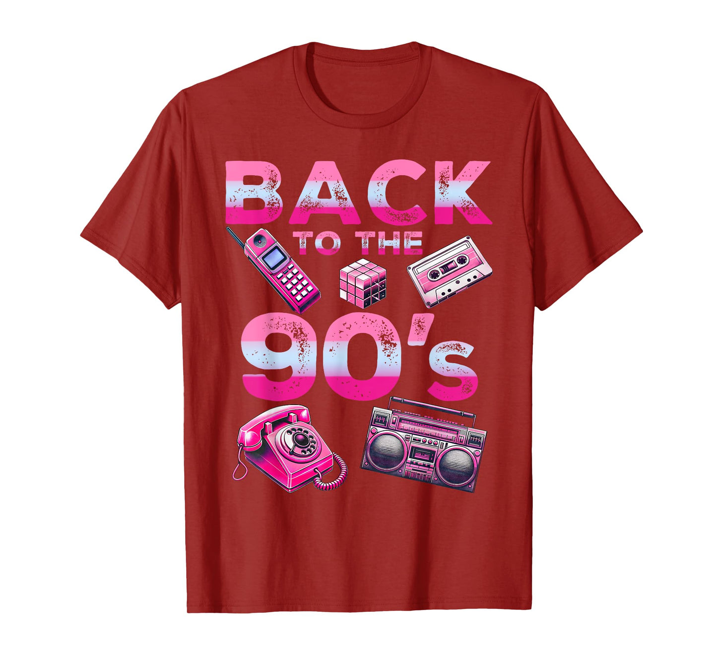 Back To 90's 1990s Vintage Style Nineties Retro Party T-Shirt