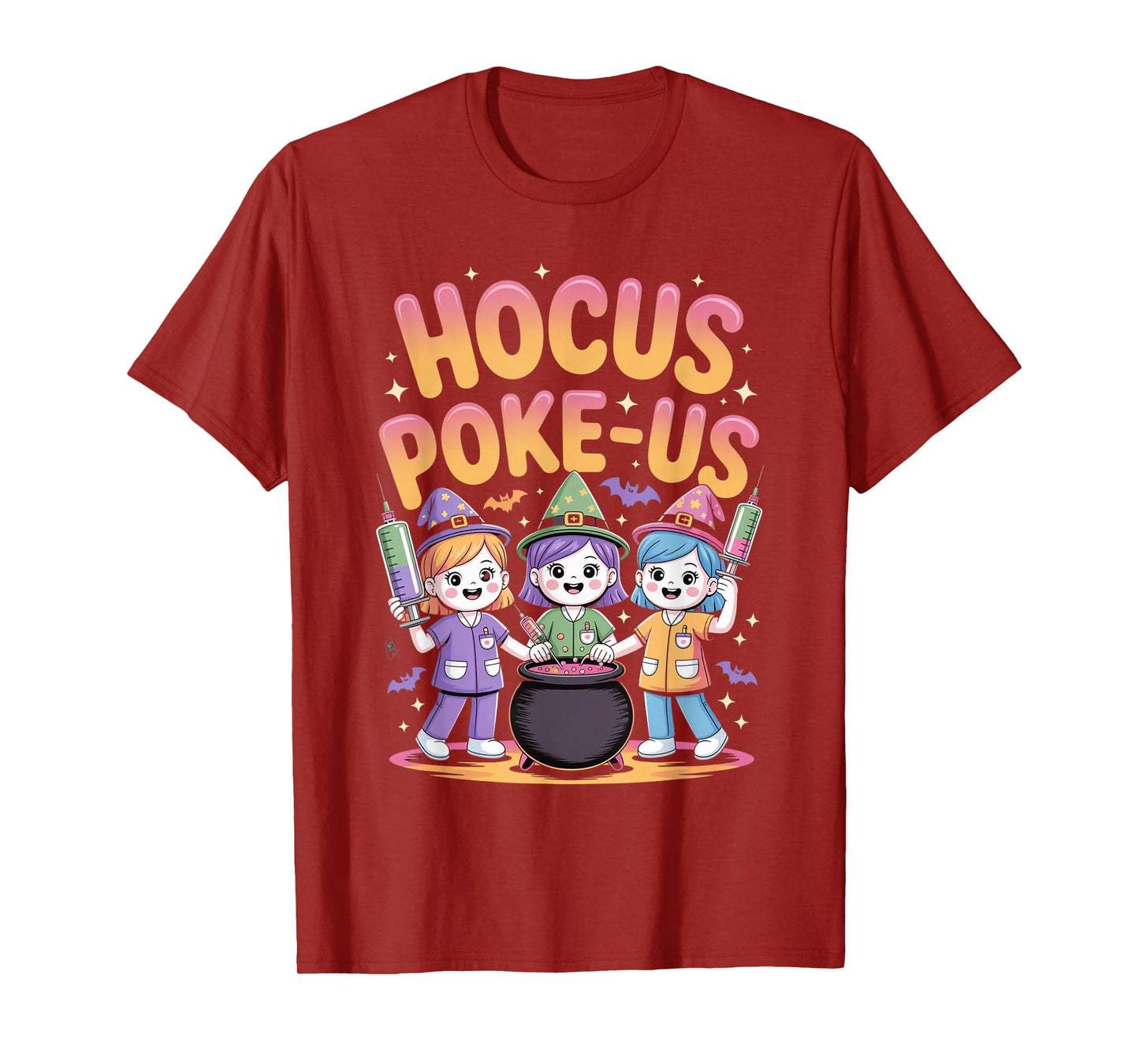 Hocus Poke-Us Nurse Witch Halloween Costume Humor T-Shirt