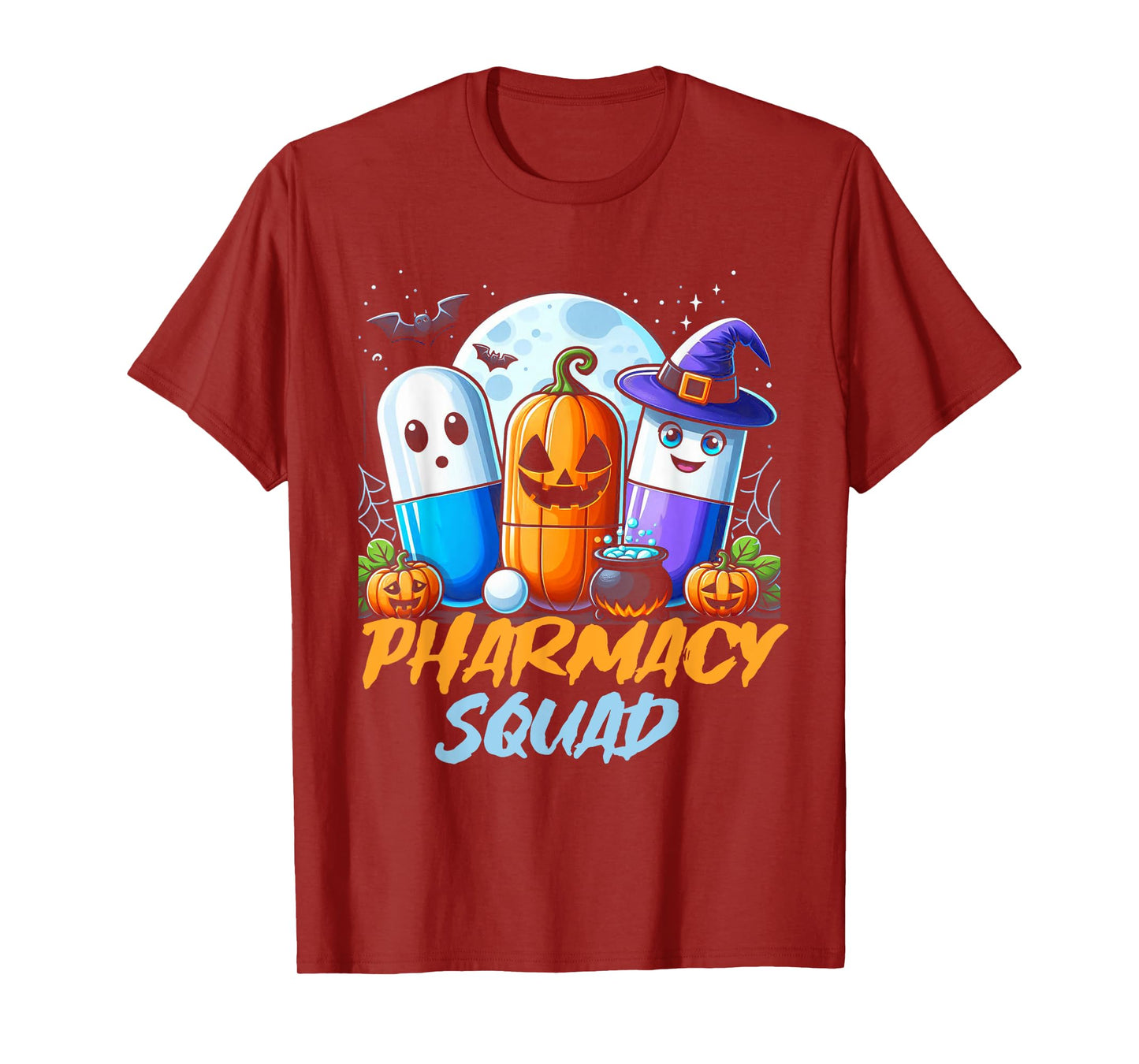 Funny Pills Pharmacy Pharmacist Squad Halloween Costume T-Shirt