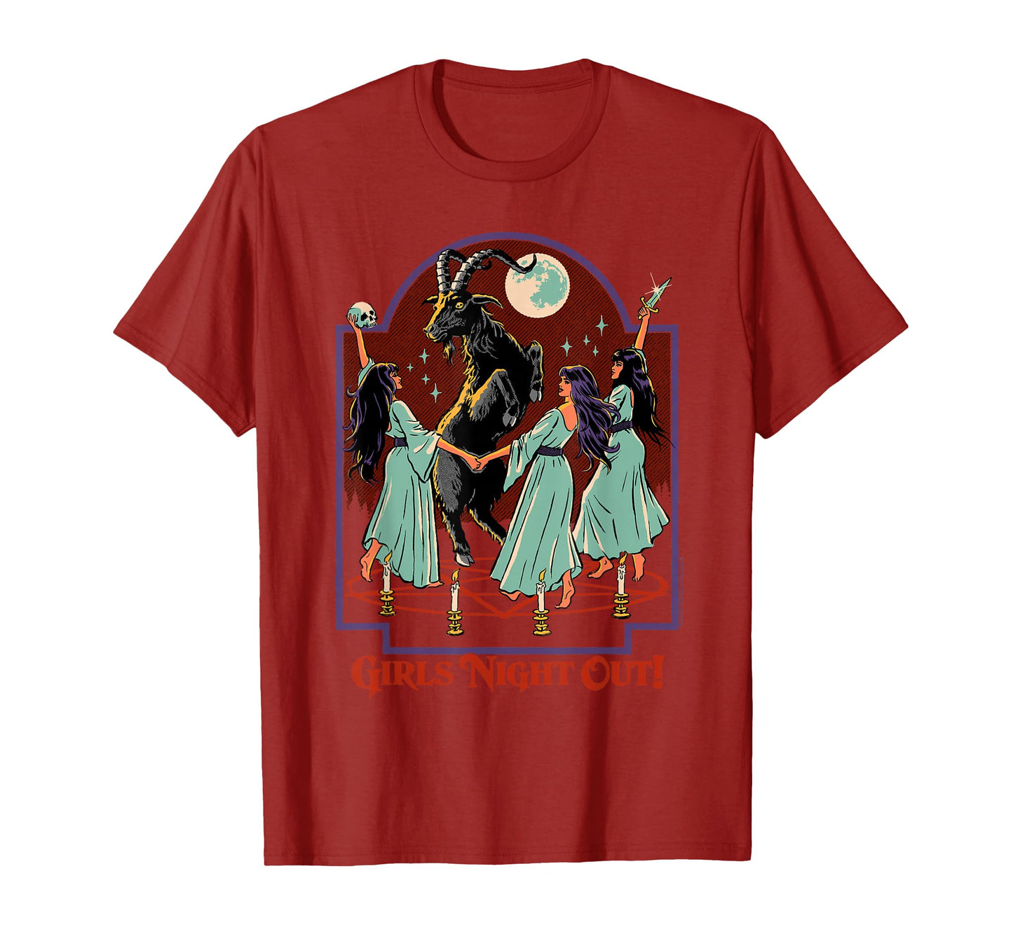 Girl's Night Out Witches Retro Vintage Funny Adult Humor T-Shirt