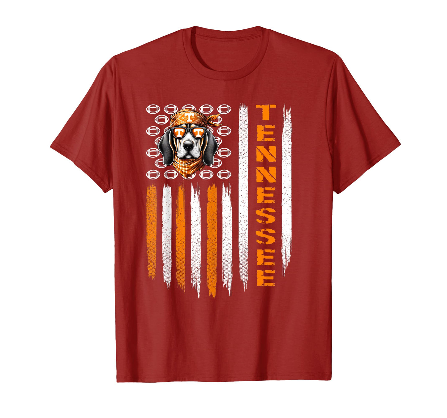 Retro Tennessee Throwback Vintage, TN USA Flag Design T-Shirt