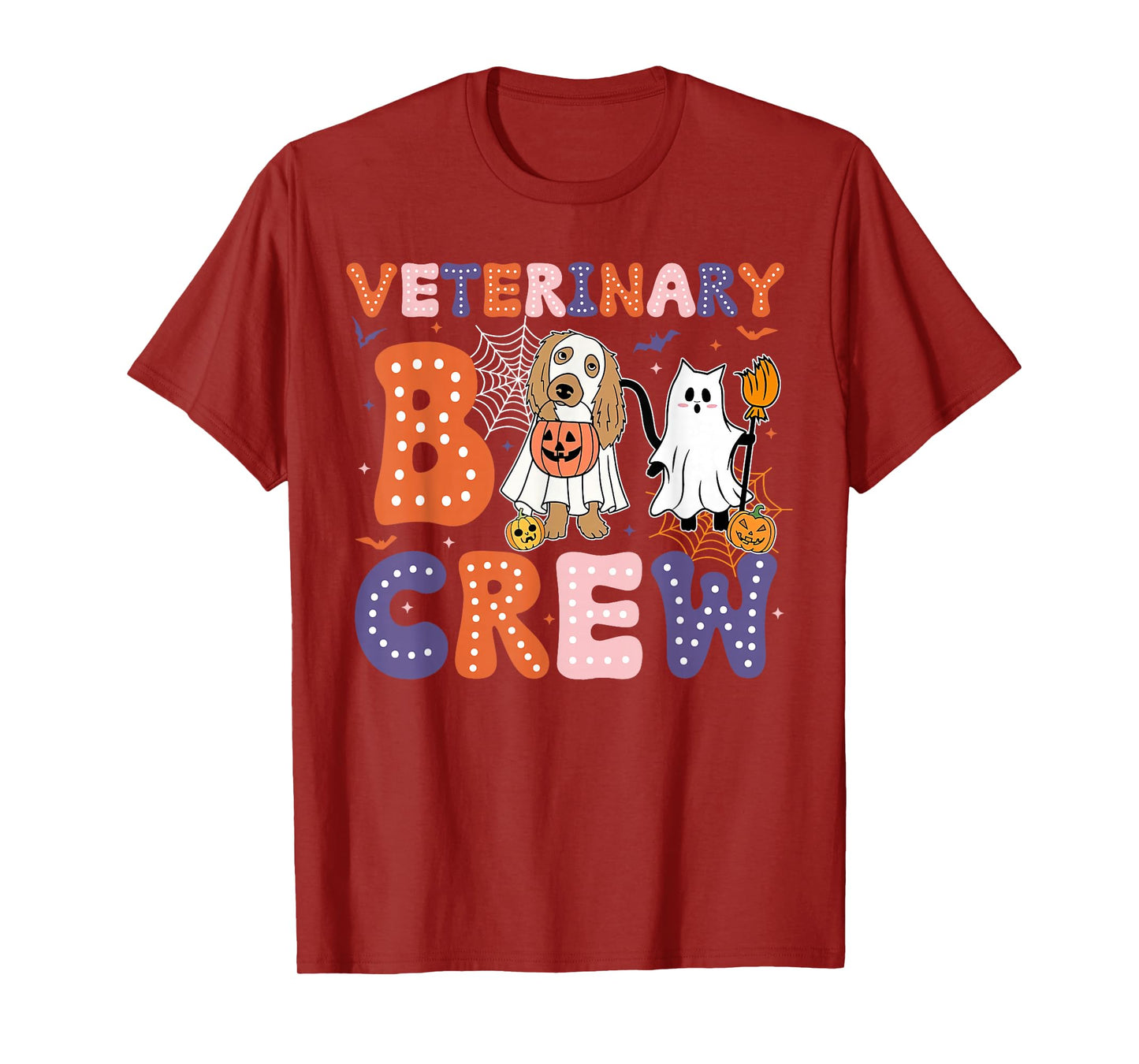 Veterinary Boo Crew Veterinarian Vet Tech Spooky Halloween T-Shirt