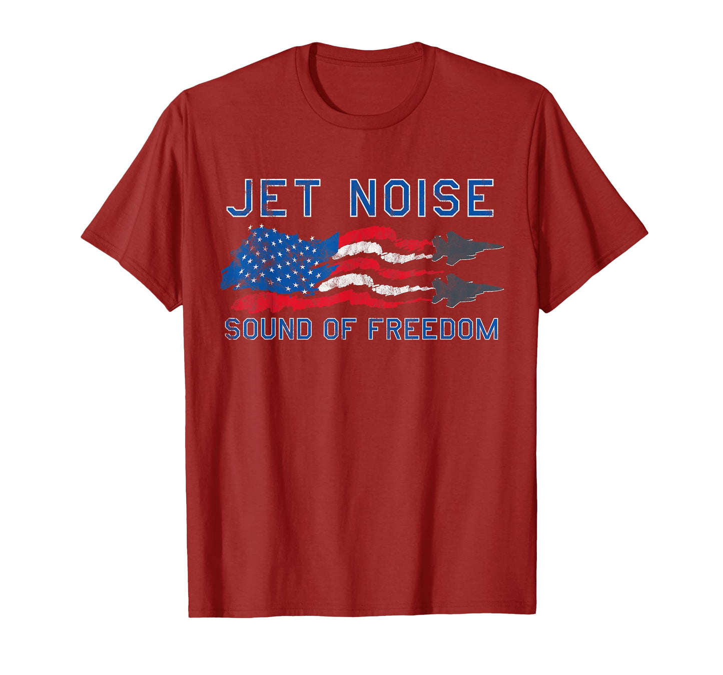 Sound of Freedom Jet Noise American US Flag T-Shirt