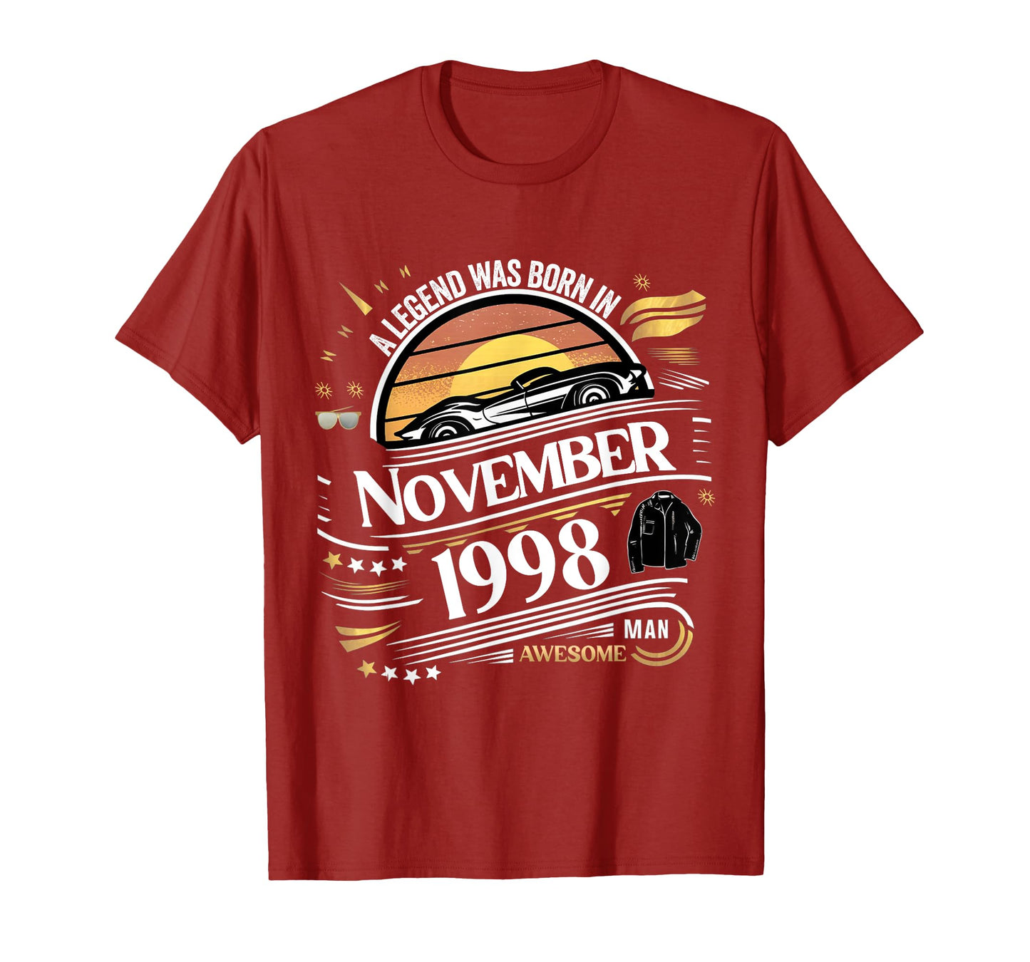 A Legend was Born in November 1998 Awesome Man Boy Birthday T-Shirt