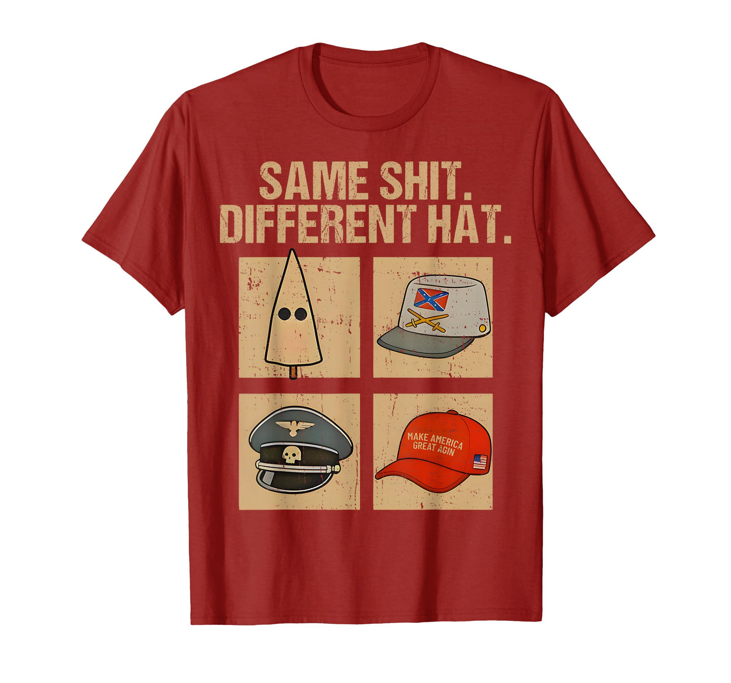 Same Shit Different Hat Retro Vintage Funny for Men Women T-Shirt