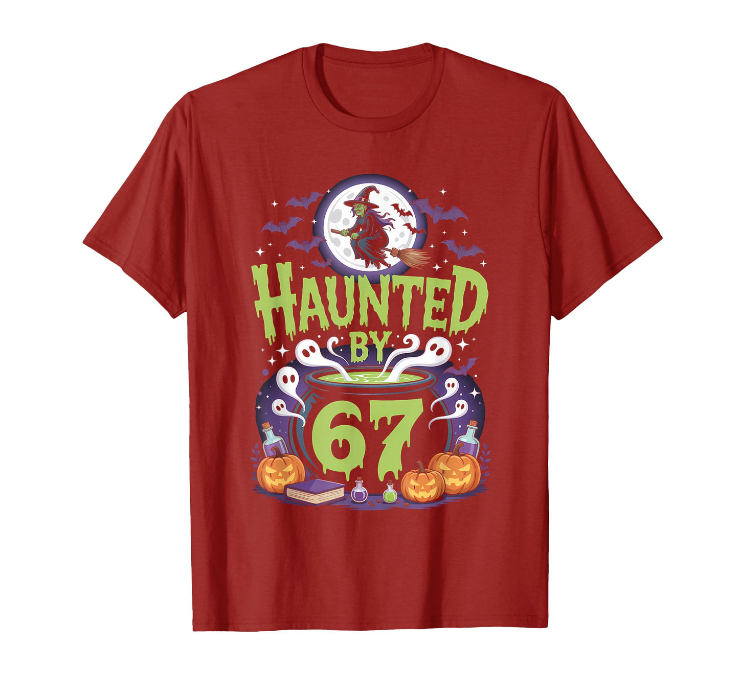Haunted by 67 Meme Halloween Witch T-Shirt