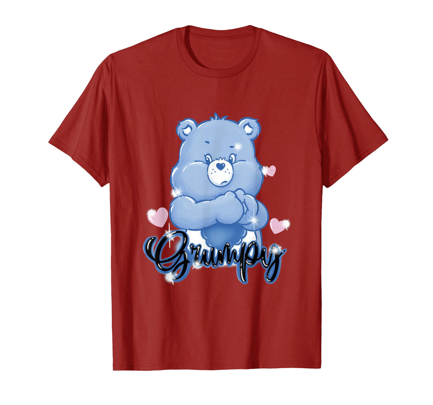 Care Bears Grumpy Bear Old School Graffiti Heart T-Shirt