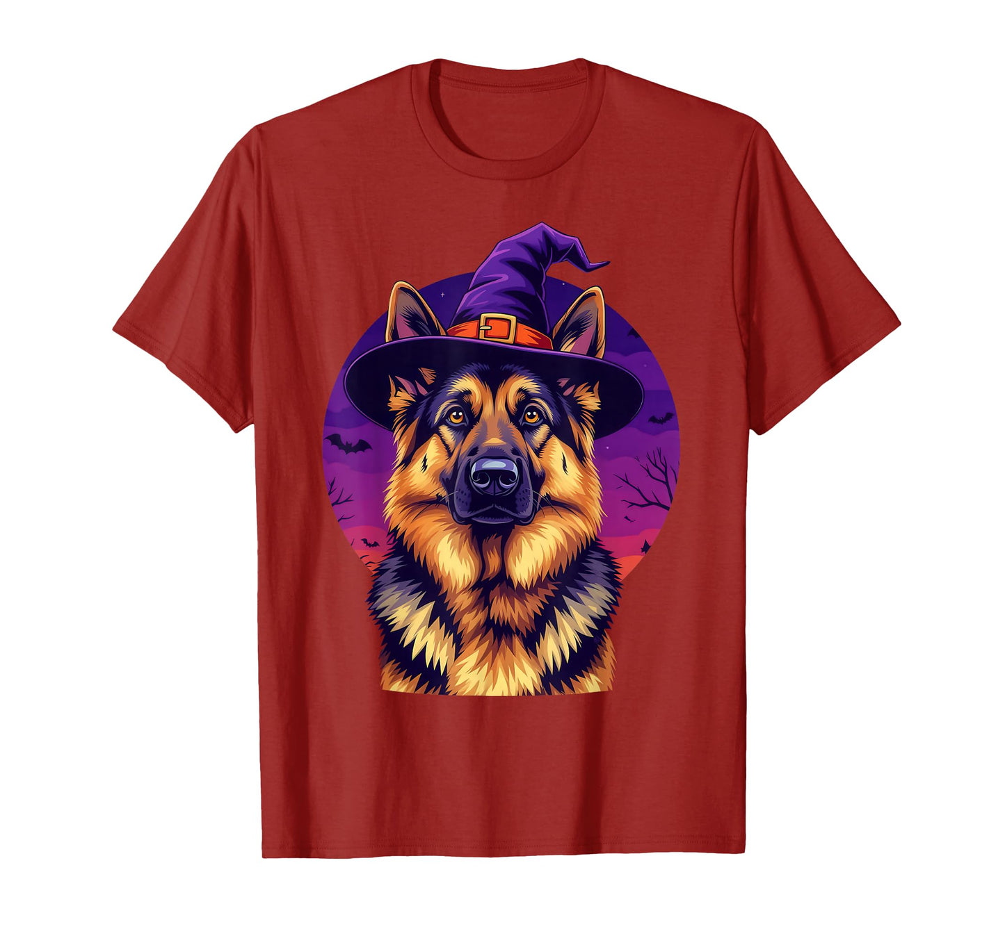 German Shepherd Halloween Costume Spooky October Night T-Shirt