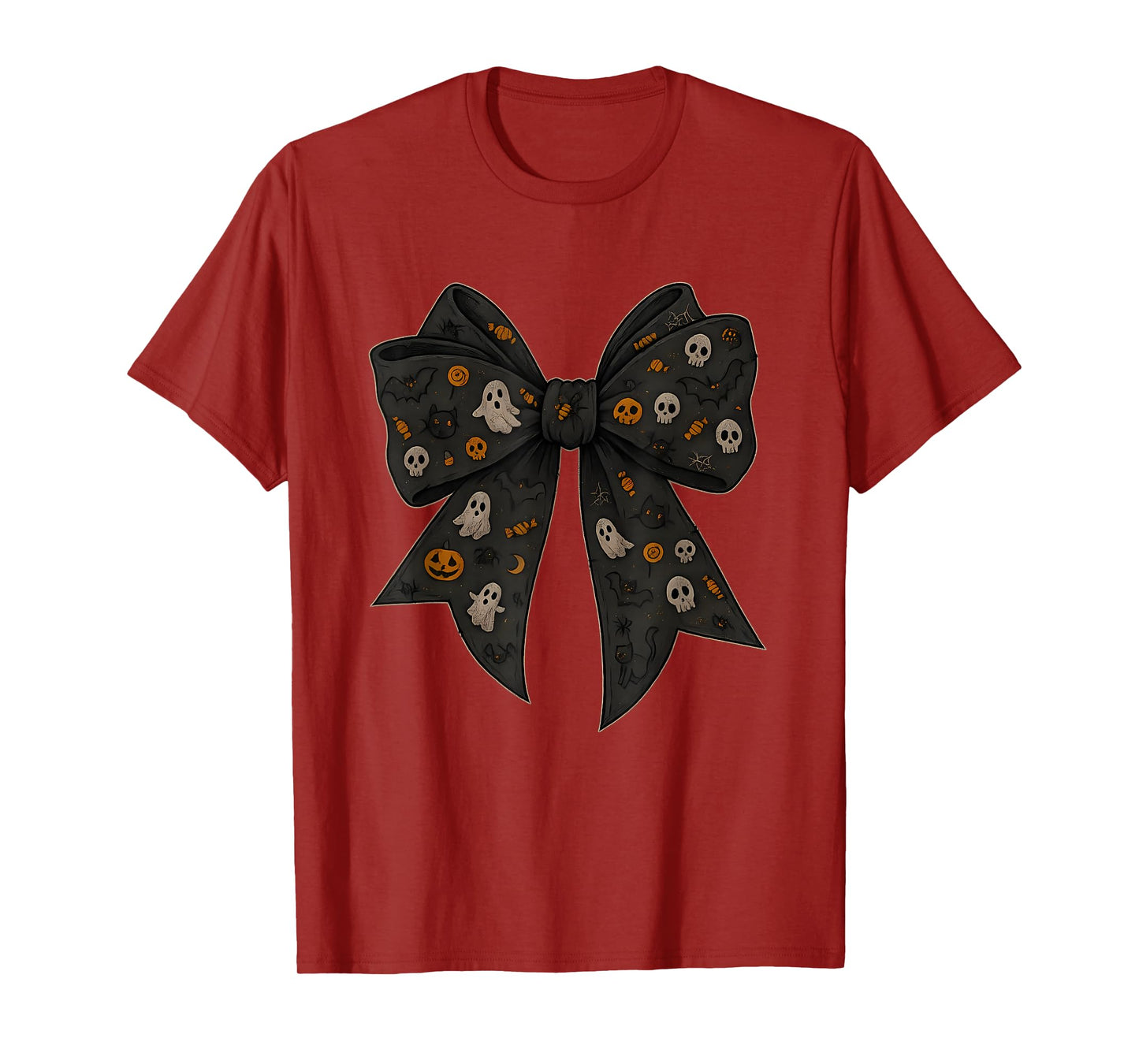 Halloween Ghost Coquette Bow, Spooky Season Witch Aesthetic T-Shirt