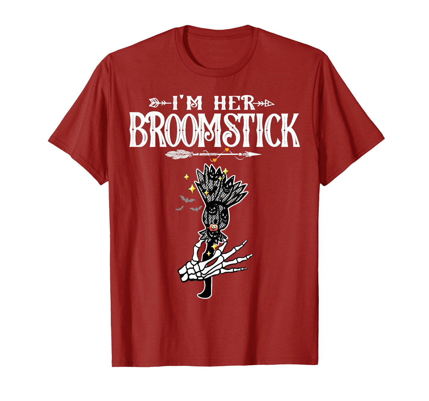 I'm Her Broomstick Love Couples Halloween Costume T-Shirt