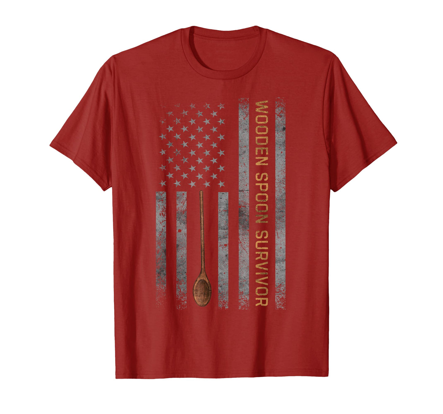 Wooden Spoon Survivor vintage American flag T-Shirt