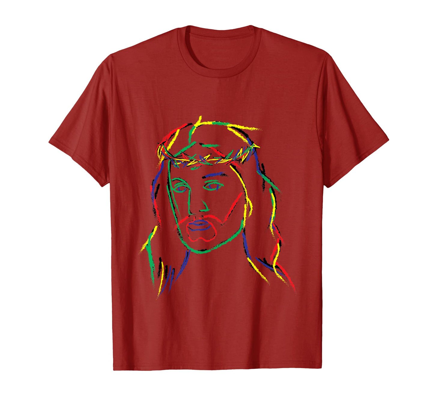 Abstract Jesus Graphic Image Cool Fun Piece T-Shirt