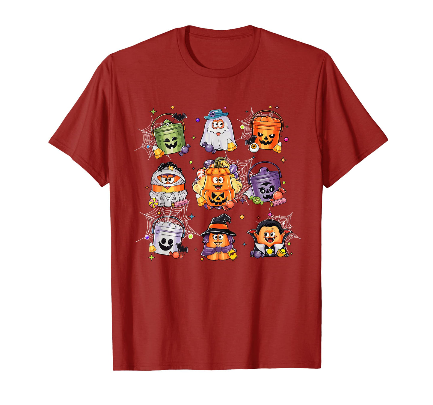 Vintage Funny Halloween Pumpkin Spooky Nuggets Chicken Cute T-Shirt