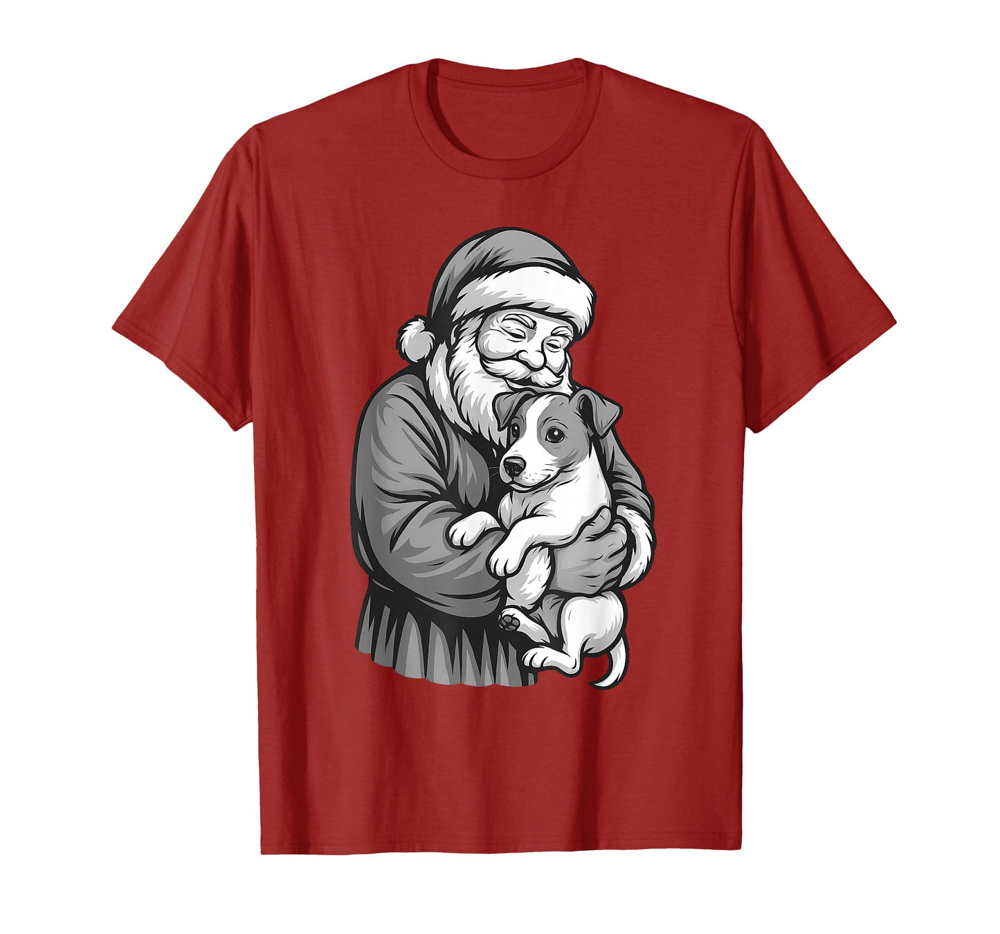 Jack Russell Terrier Santa Claus Christmas Dog Lover T-Shirt