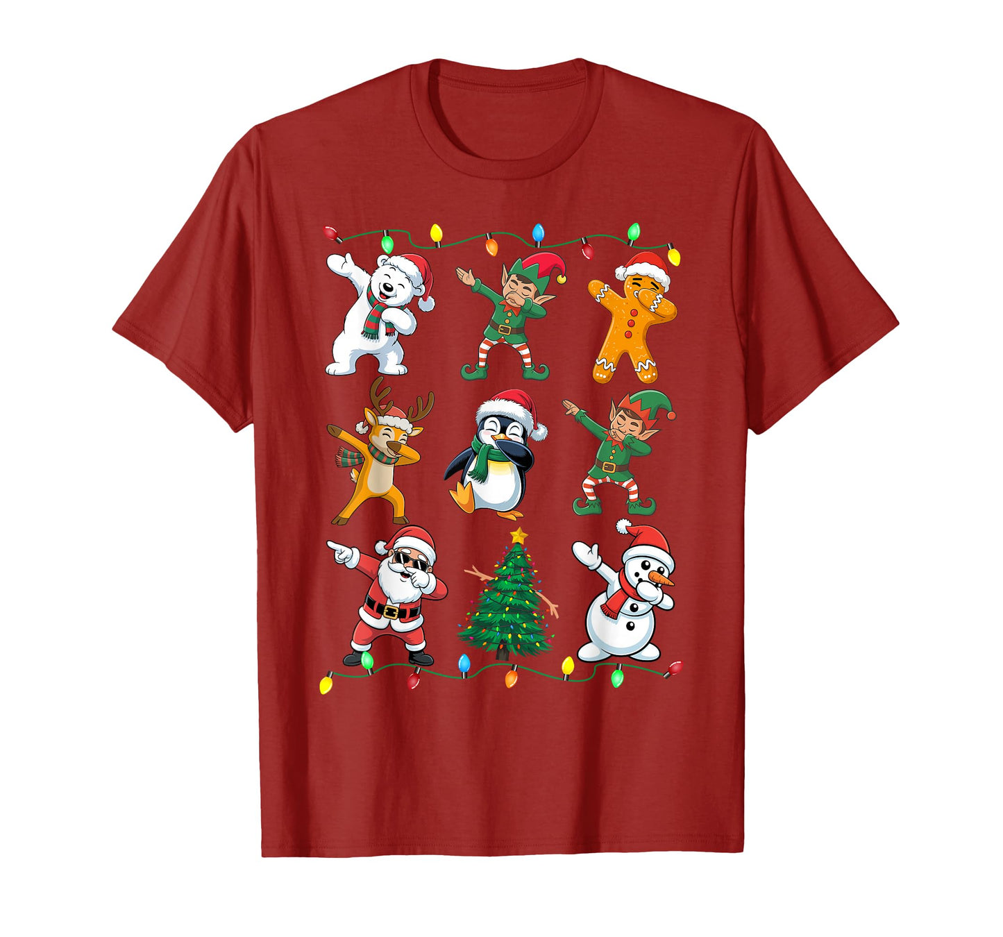 Christmas Squad Dabbing Xmas Friends Boys Girls Men Xmas Dab T-Shirt