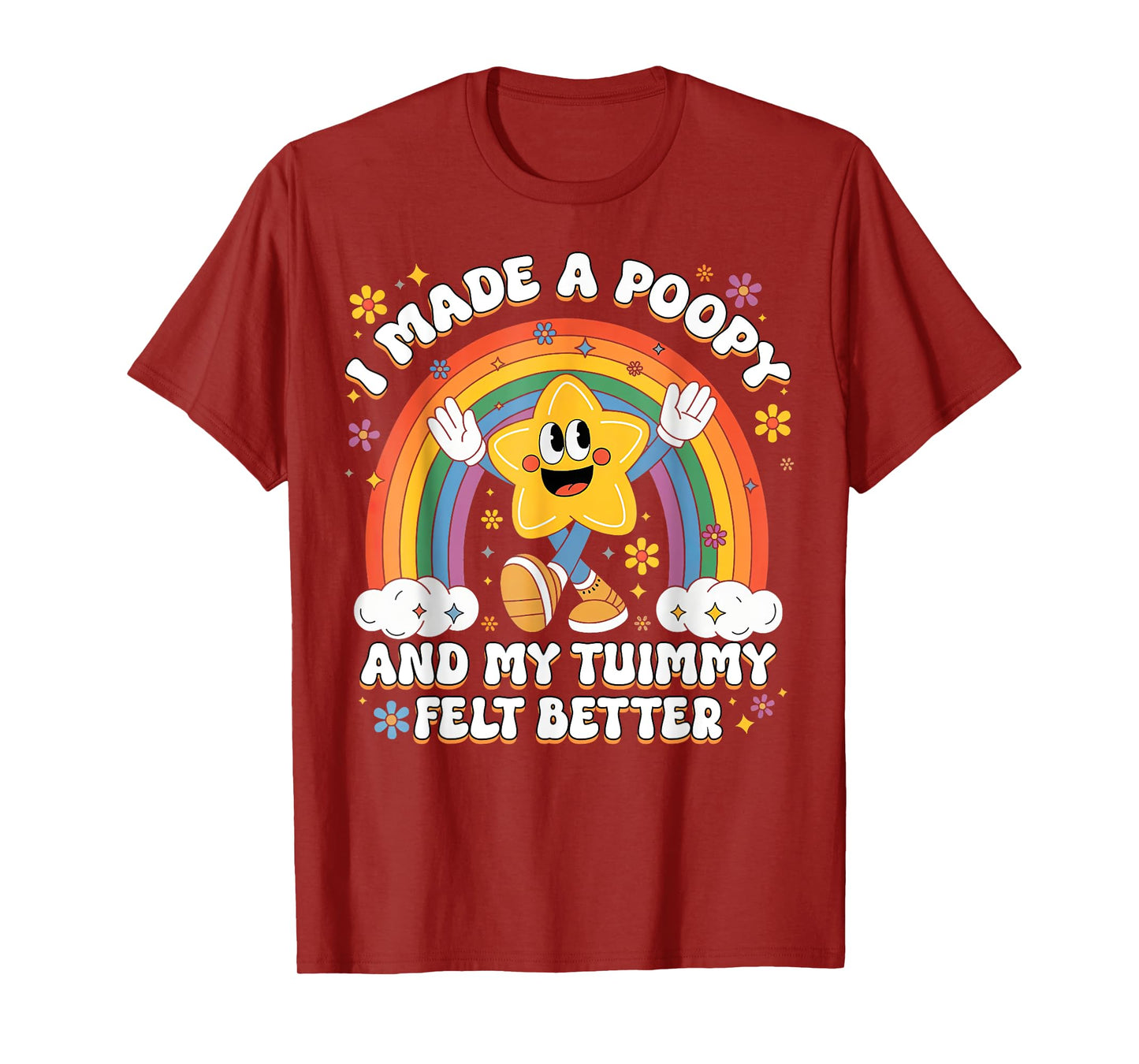 I Made a Ppy and My Tummy Felt Better Adult Humor Meme T-Shirt