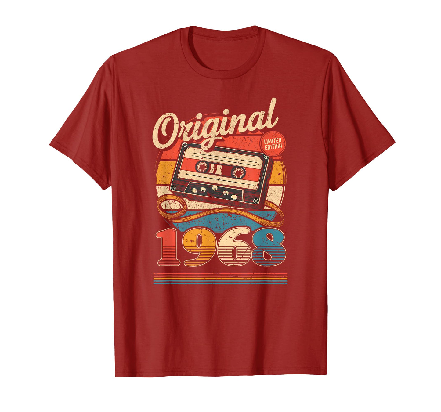 57th Birthday Retro Vintage 1968 Men Women T-Shirt