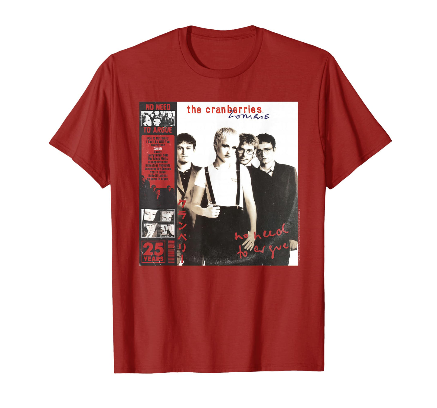 The Cranberries No Need to Argue Album Vintage Band T-Shirt