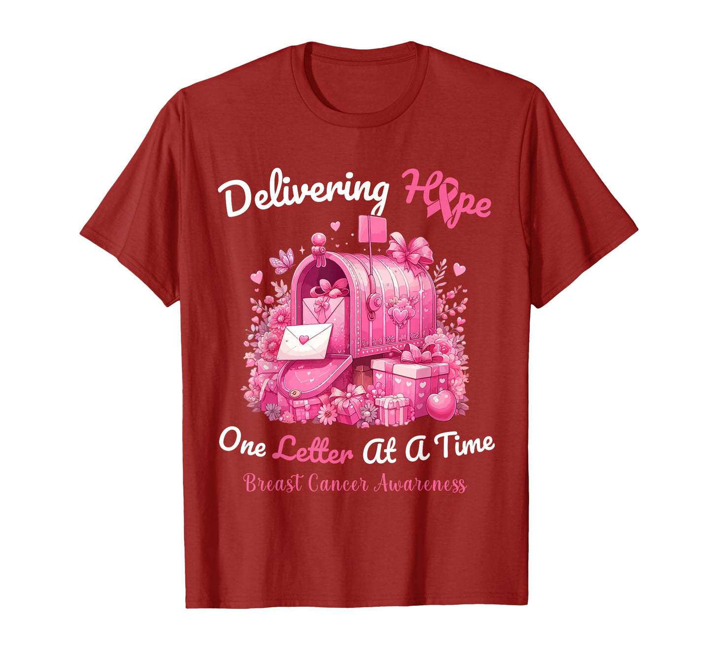 Postal Clerk Breast Cancer Awareness October We Wear Pink T-Shirt