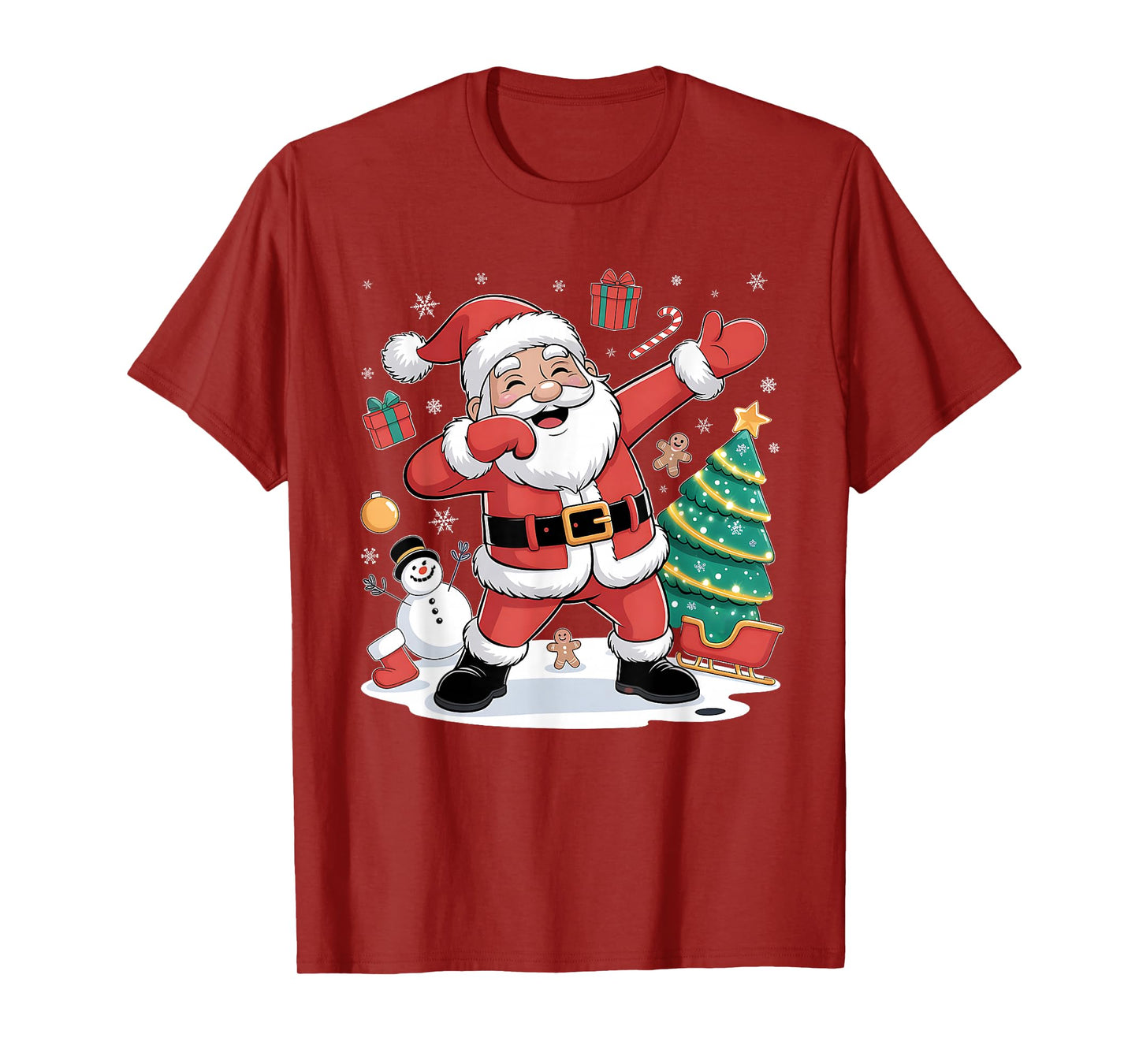 Dabbing Santa Claus Christmas Boys Girls Men Xmas Dab T-Shirt