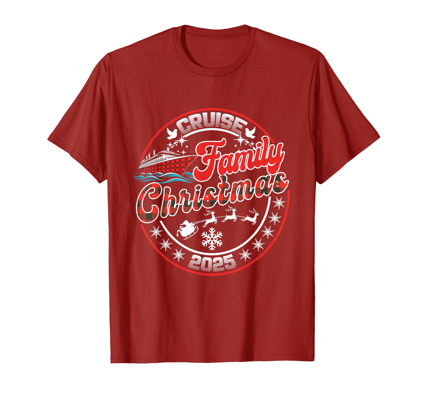Family Christmas Cruise 2025 Matching Family Men Women Kids T-Shirt