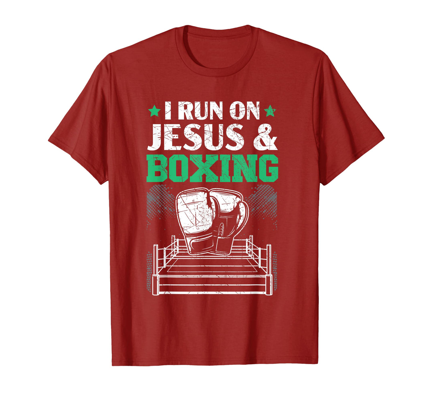 Jesus And Boxing Christian Professional Boxer Sport Knockout T-Shirt