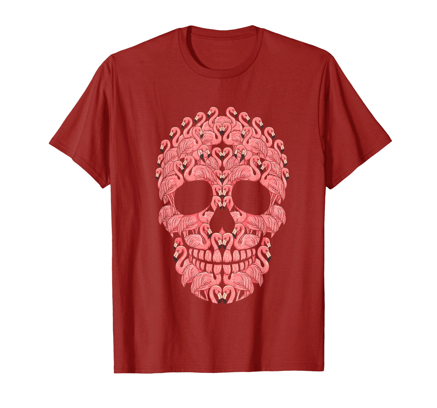 Pink Flamingo Skull Halloween Costume T-Shirt