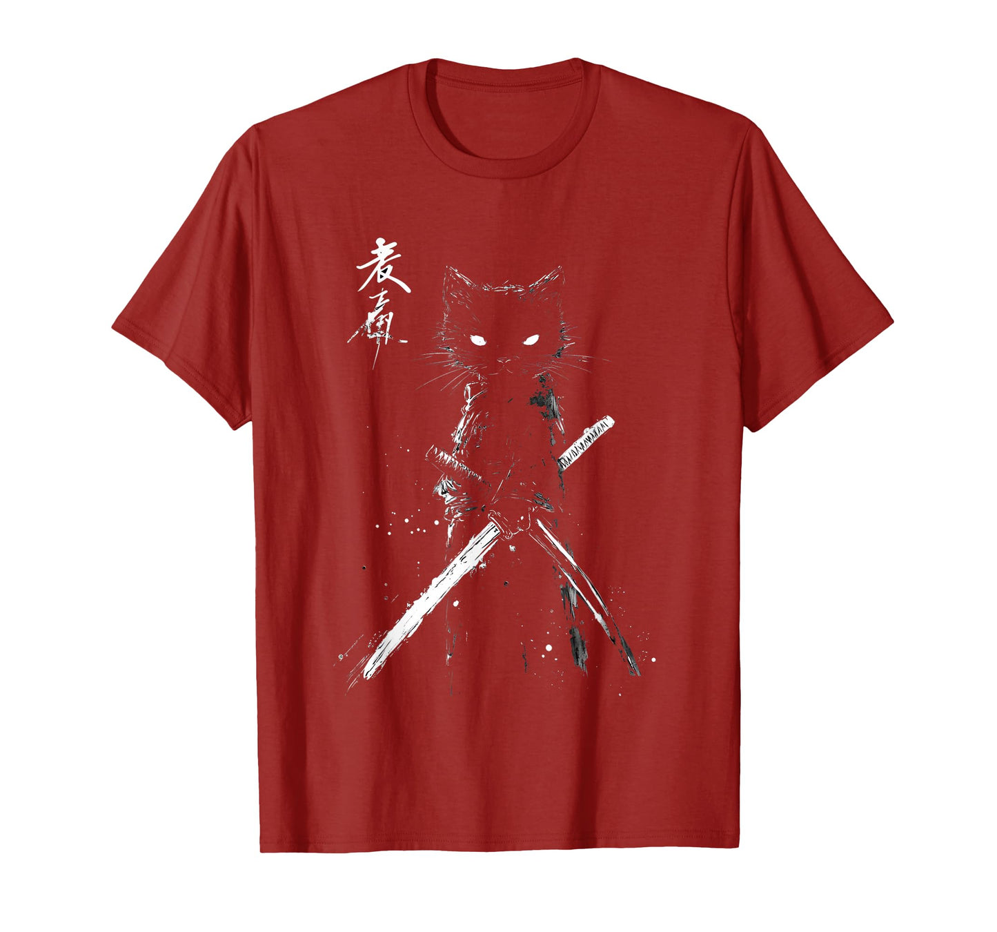 Samurai Cat Ukiyo-e Art Vintage Japanese Warrior Aesthetic T-Shirt
