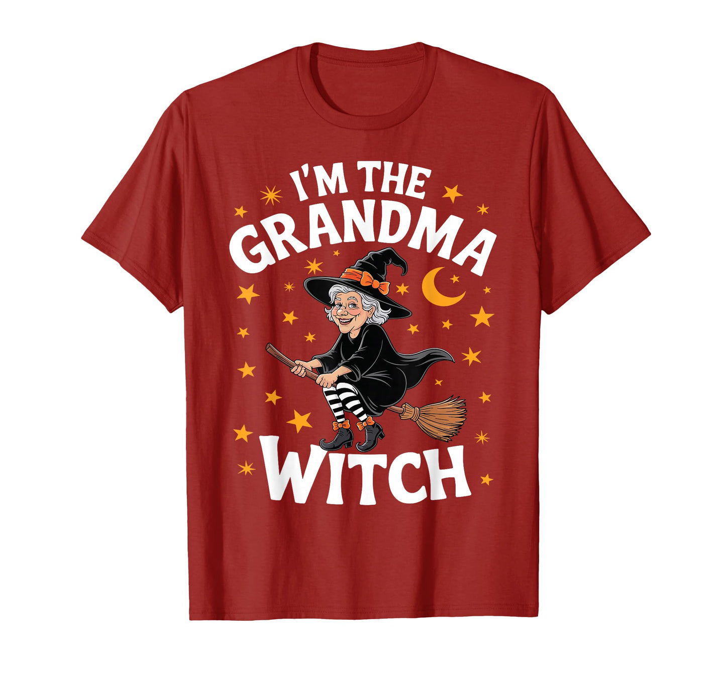 I'm The Grandma Witch Funny Spooky Halloween Mothers Day T-Shirt