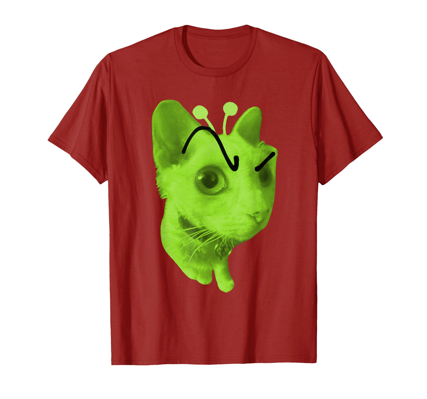 Gnarp Cat Silly Alien Cat Meme Brainrot Meme Funny Silly Cat T-Shirt