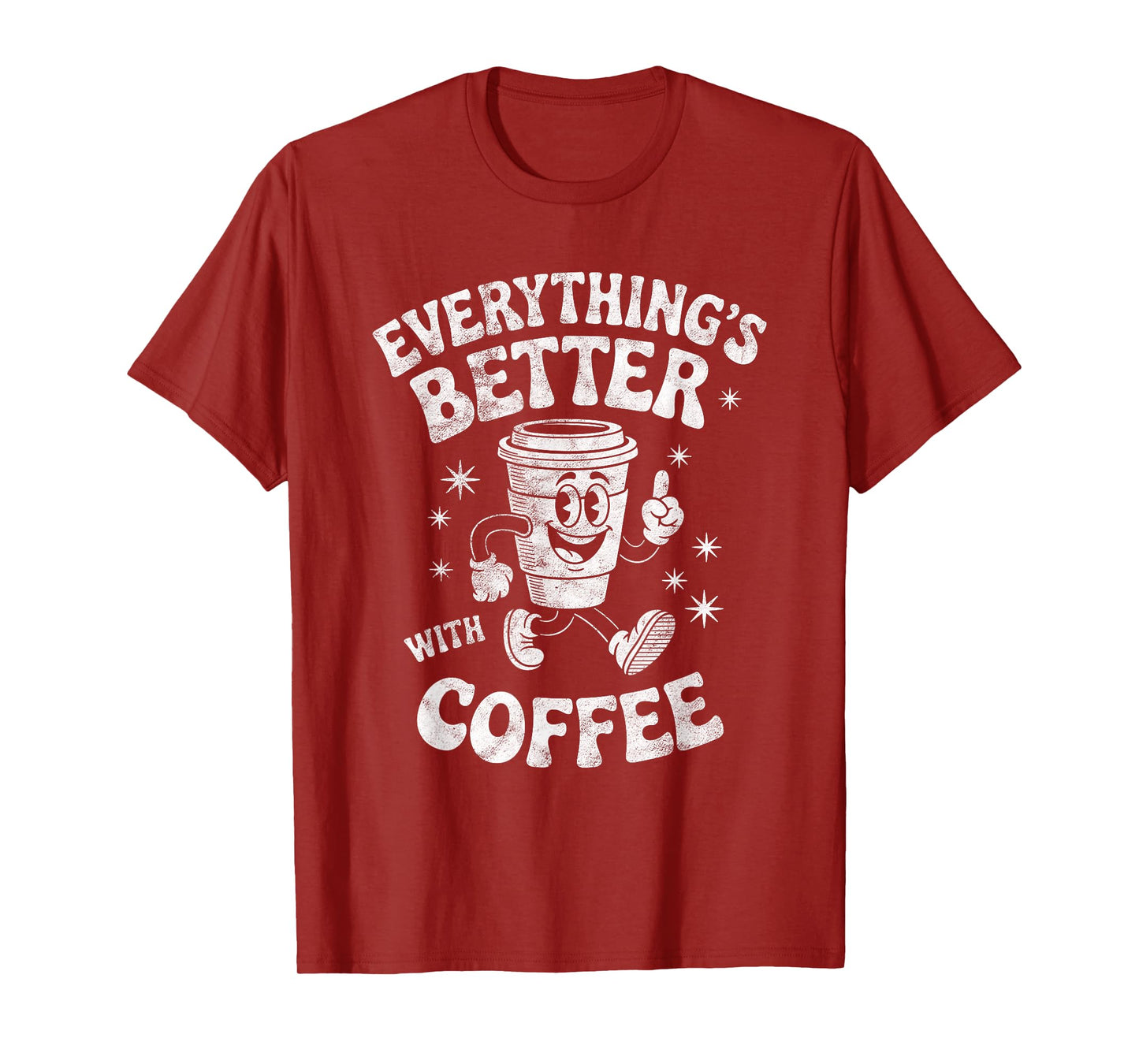 Funny Retro Vintage Coffee Men or Women Coffee T-Shirt