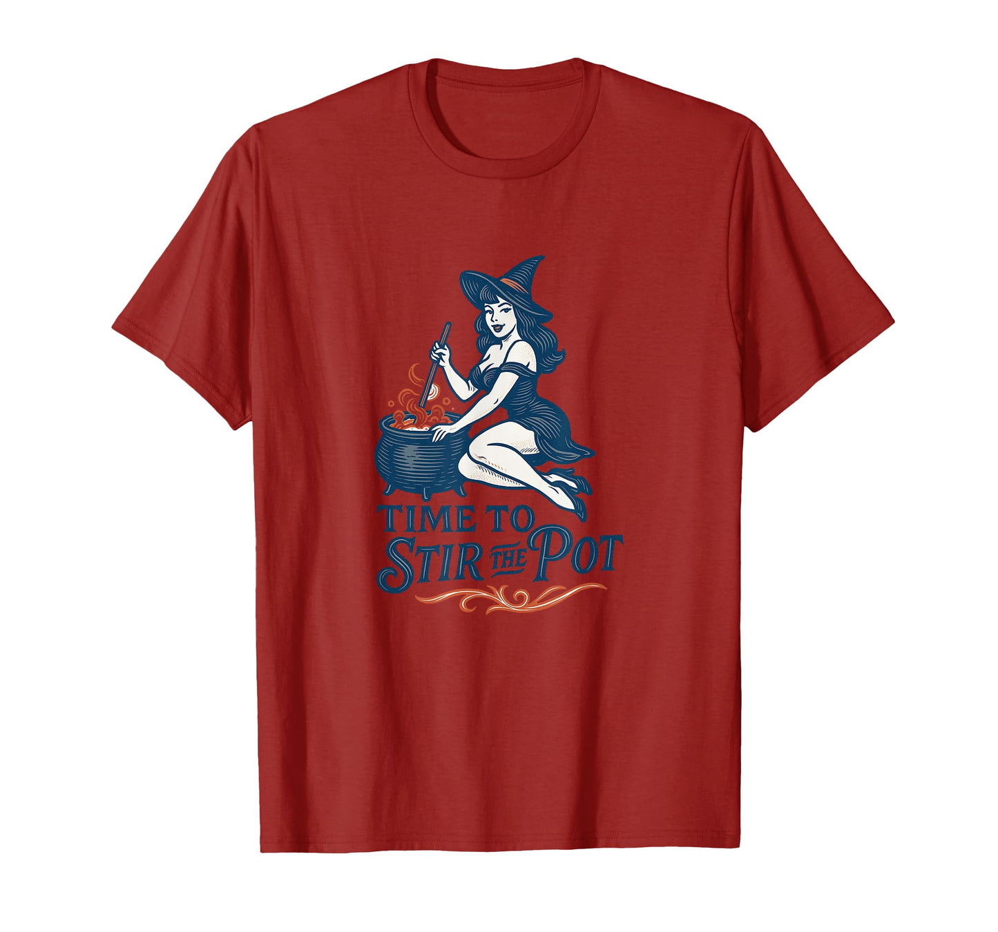 Time to Stir The Pot Halloween Witch T-Shirt