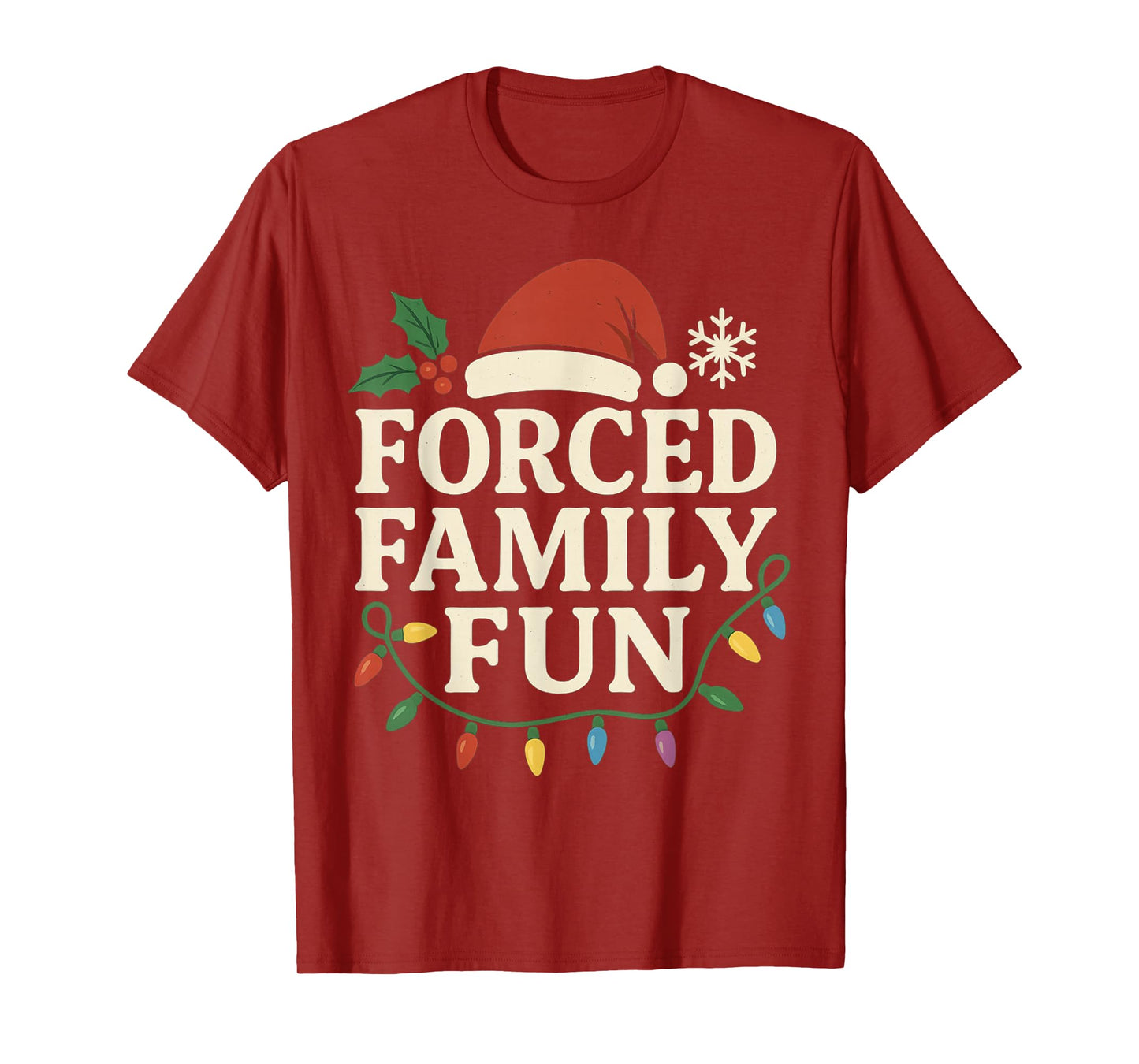 Forced Family Fun Christmas Matching Outfit for Holiday T-Shirt