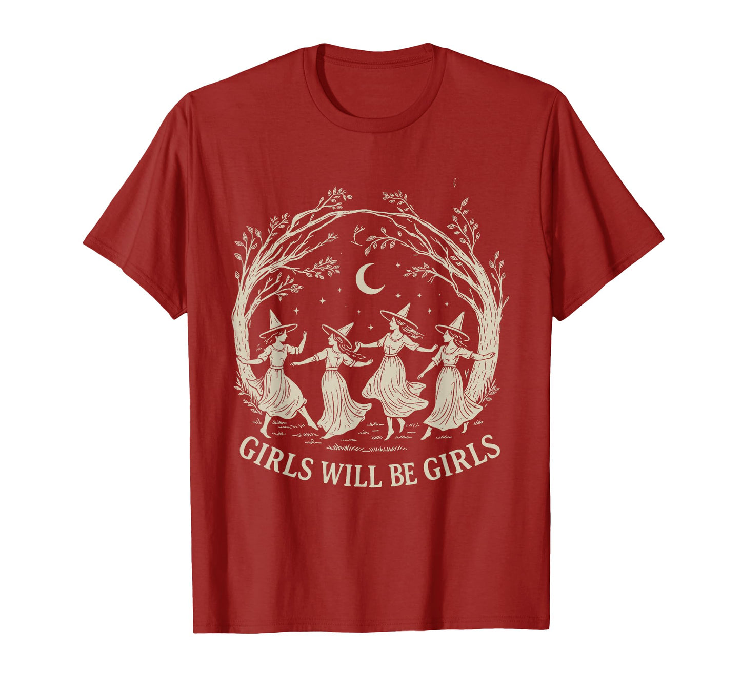 Girl Will Be Girls Witch Halloween T-Shirt