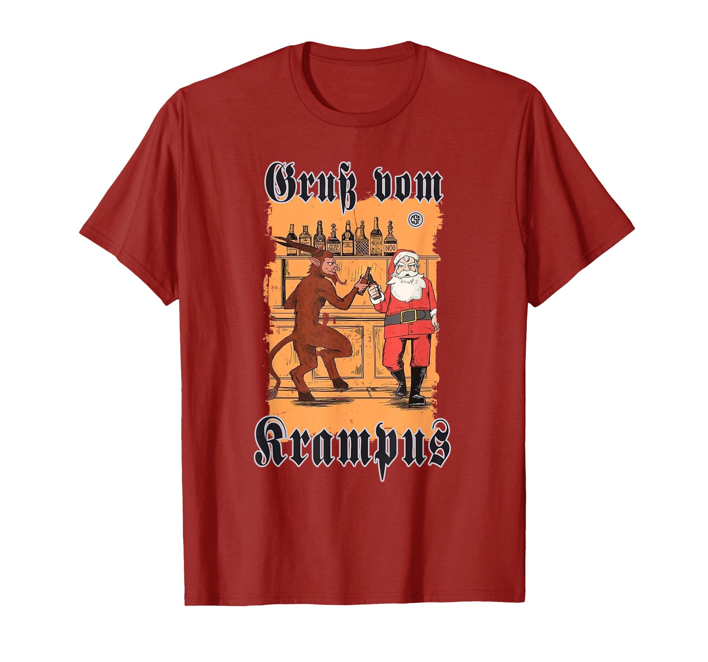 Greeting from Krampus Christmas Legend Figure T-Shirt