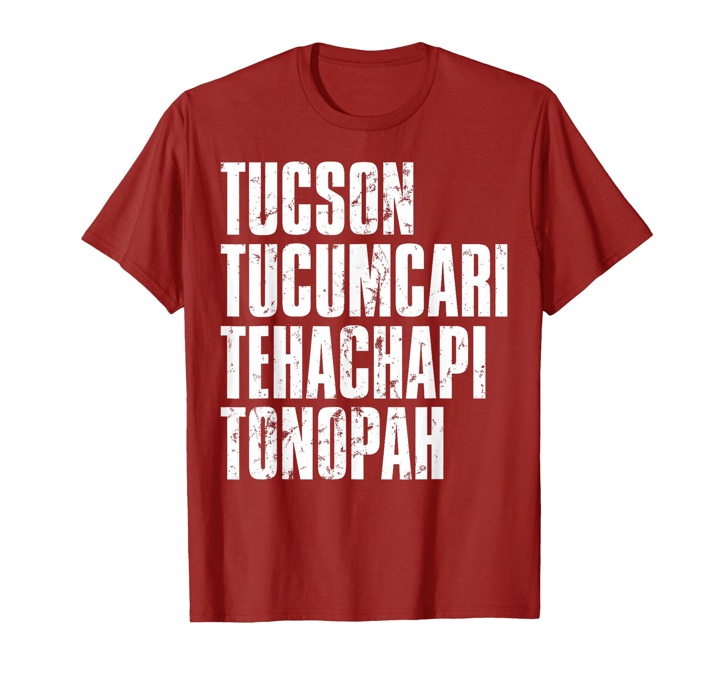 Retro Tucson Tucumcari Tehachapi Tonapah Tourist T-Shirt