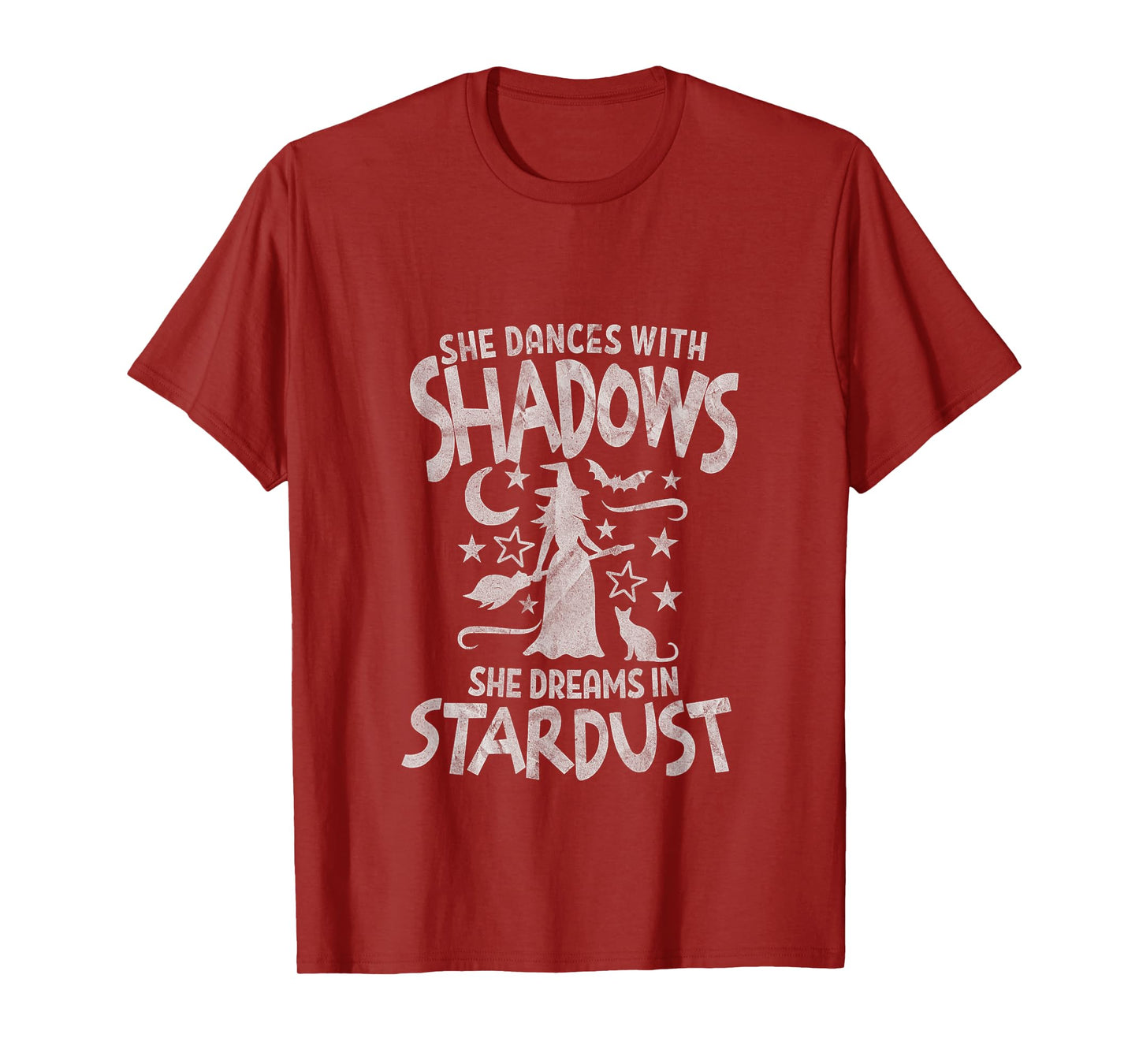 She Dreams in Stardust Witch Graphic T-Shirt